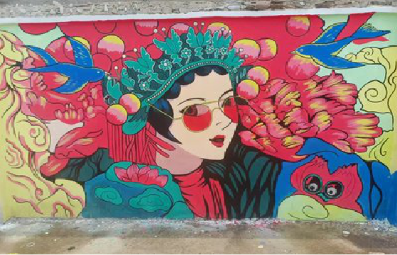 福清墙体彩绘-网红墙