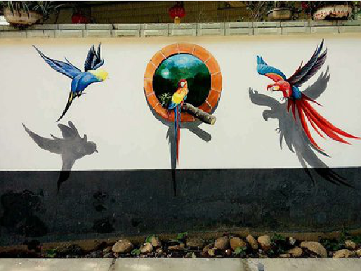 福清视觉错位-3D墙绘设计