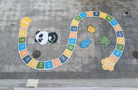 福清地面游戏彩绘