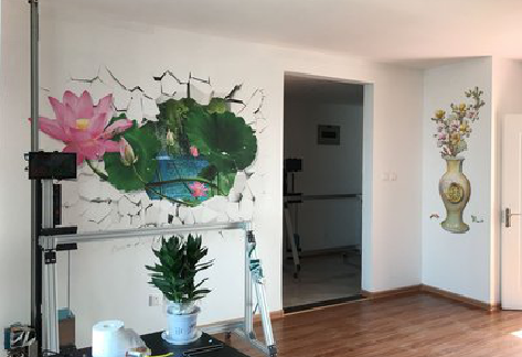 福清墙体彩绘相比墙纸的优势。