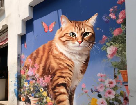 福清自己绘制有个性的手绘墙