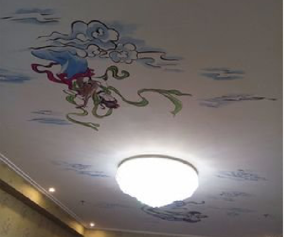 福清如何快速绘制天花板上的手绘墙？