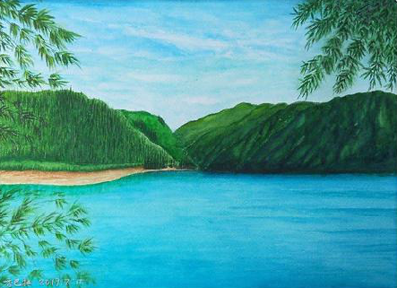 福清在墙绘中，如何绘画绿水青山？