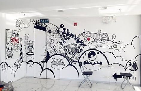 福清手绘墙并非传统涂鸦。