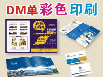 福清单页印刷，色彩搭配简单。